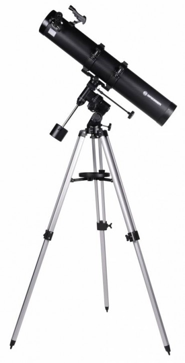 BRESSER SPIEGELTELESKOP GALAXIA 114/900 EQ-SKY MIT SMARTPHONE KAMERA ADAPTER