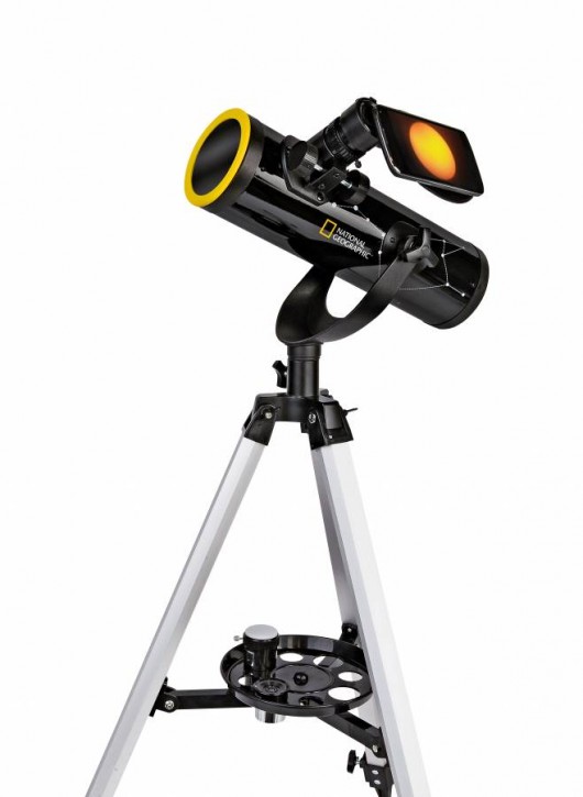 NATIONAL GEOGRAPHIC 76/350 TELESKOP MIT SONNENFILTER UND SMARTPHONE-HALTER